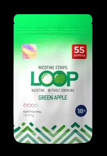 ЗЕЛЕНОЕ ЯБЛОКО / LOOP GREEN APPLE НИКОТИНОВЫЕ ПЛАСТИНКИ 12 МГ
